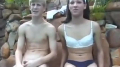 Vintage Shemale Porn with a and a Blonde Twink Fucking