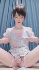 japanese sissy ish cosplay in chasitity