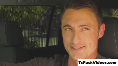 tranny Jamie French asslicked and barebacked in public