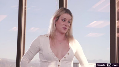 Shemale boss Nikki Vicious sucked and barebacked by employee