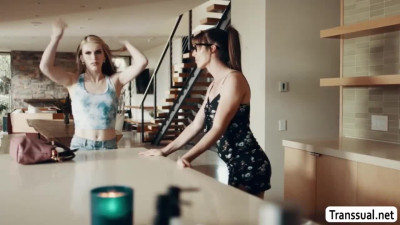 Tranny stepmother fucks the ass of her shemale stepdaughter