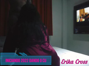 Erika Brazilian Crossdresser first fuck of 2022