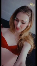Skinny big cock redhead shemale