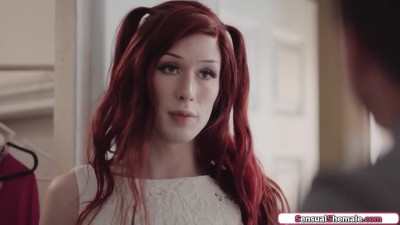 Stepdad asslicks and barebacks tattooed trans Jenna Gargles