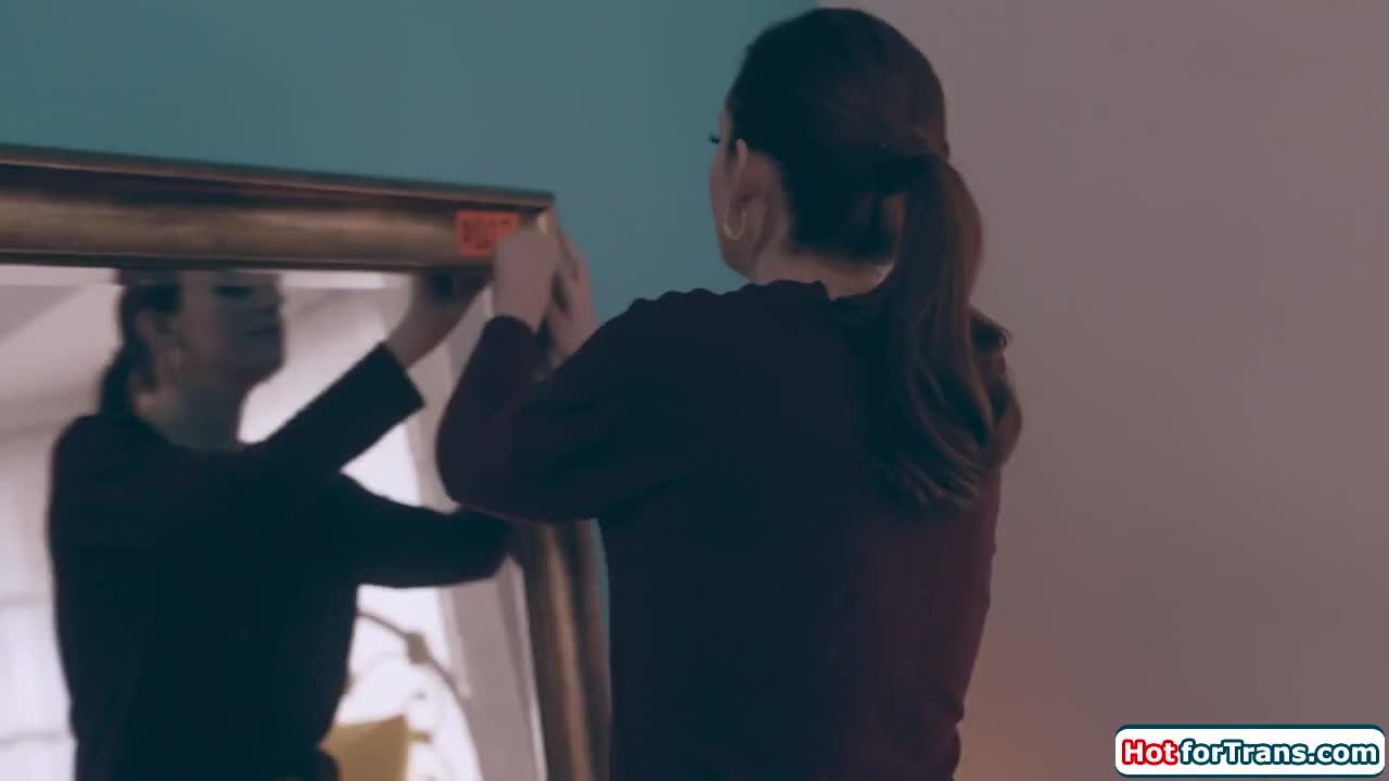 Watch Busty tgirl Aspen Brooks steps out mirror and fucks redhead Shemale Porn Videos | TranSexBig.