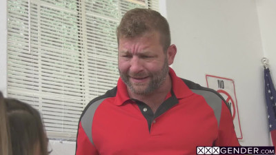 Teacher loves tranny students and shemale Colby Jansen enjoyed his dick