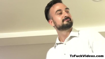 shemale Cassandra Lovelox is penis pumped sucks and bar