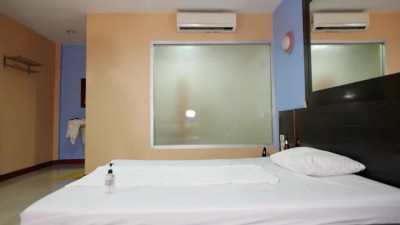 Big cock Asian trans Deedee Thai massage and bareback anal penetration