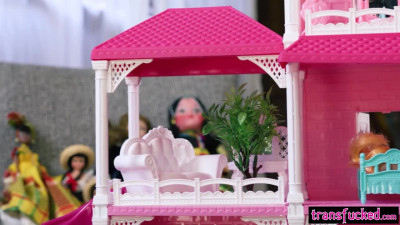 Toy story with big cock shemale toy Brittney Kade and horny big tits MILF