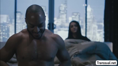 Skinny Tbabe lets her black husband bang her wet ass