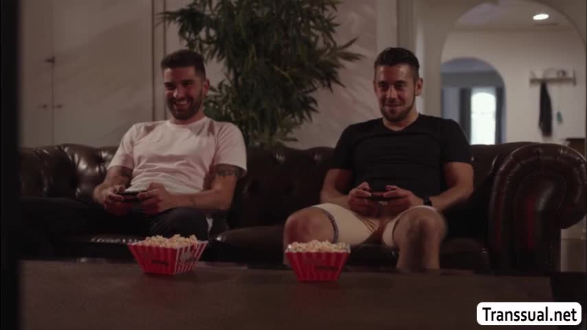 Watch Horny trans woman lets stepbros friend bang her wet ass Shemale Porn Videos | TranSexBig.