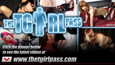 Ht blnde shemale wanks big cck as ht Milf helps her cum