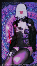 Femboy cums hands free with candle
