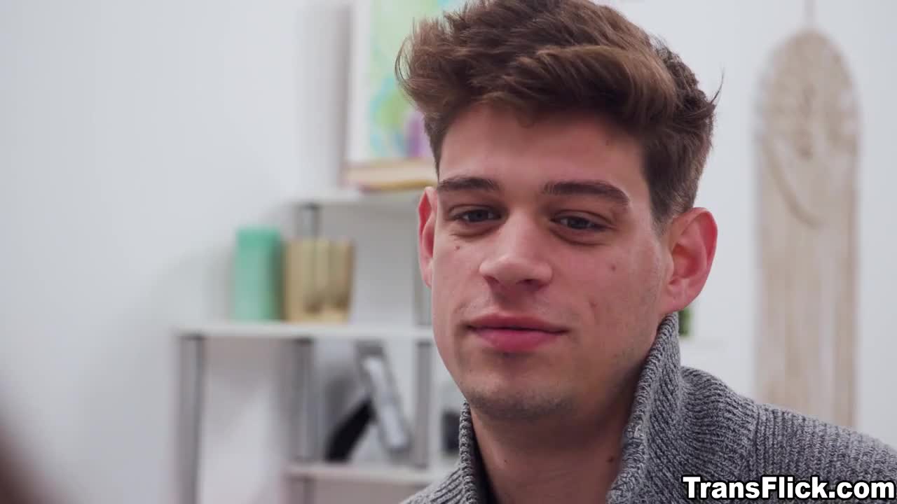 Watch A spark between Michael and Trans Venus strated when they get to be alone in the room Shemale Porn Videos | TranSexBig.