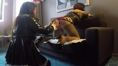 French maid for dildoing mistress