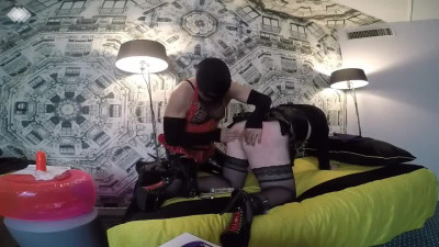 Anal hook and whip for fetish crossdressers