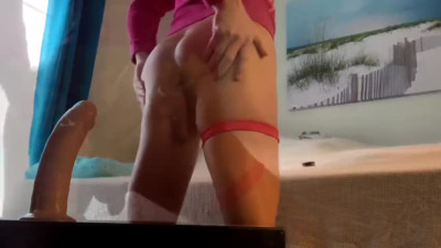 Hot Transgirl CD Dildo Assfuck before Work A m CindieLo