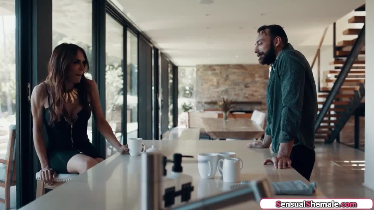 Watch Busty trans stepmom Sofia Sanders bareback stepsons in 3some Shemale Porn Videos | TranSexBig.