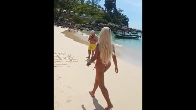 Thai Ladyboys Collection of Fun Outdoors Walk and Wankp