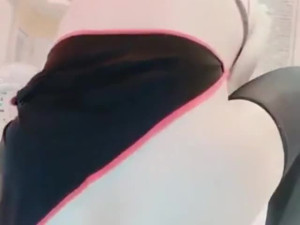 Corssdresser sissy Thick Dildo Play Rabbit ipoyo