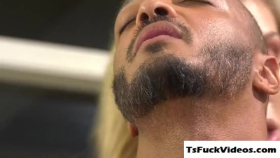 Busty T girl mistress Angelina Please sucked by handcuf