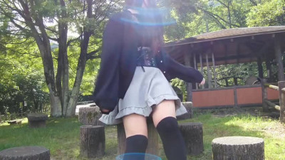 Cute Transgender Ejaculates in Public 1