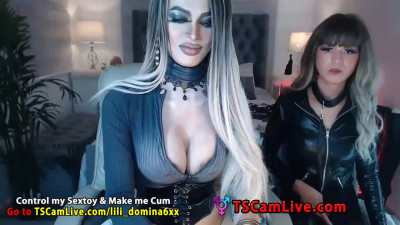 Tiny Sheboy Dominated by a Bigger Transsexual