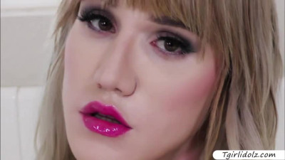 Luscious blonde Ts Lena Kell intimate session of perverse anal sodomy