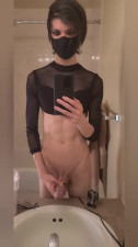 Huge cock closeup stroking