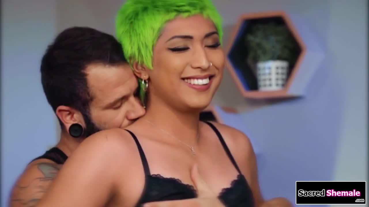 Watch Small tits latina trans Pixi Lust gets barebacked by a guy Shemale Porn Videos | TranSexBig.