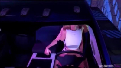 Futanari in Car