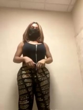 Sasha Strokes Nut In Public Restroom