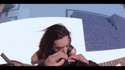 Hot Tgirl fucking a rich guy at his villa by the pool