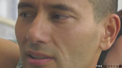 Curvy lingerie trans riding cock before erotic switch