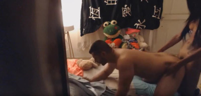 Exotic Ts Laura fucks her client and makes him cum twic