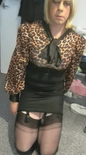 Crossdresser Holly fucking my ass with my dildo