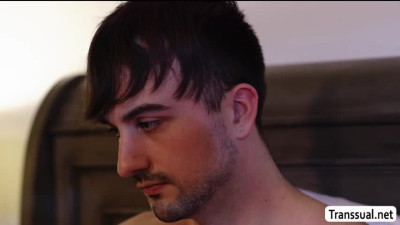 TGirl watch her Boyfriend sucks her shecock