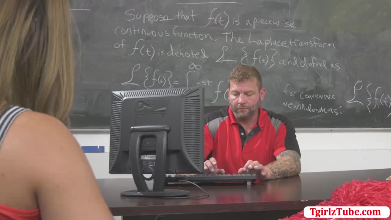 Watch TGirl Cheerleader gets bang in missionary Shemale Porn Videos | TranSexBig.