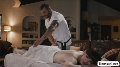 Horny TBabe gets fuck from behind by dude