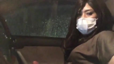Asian CD faps in car