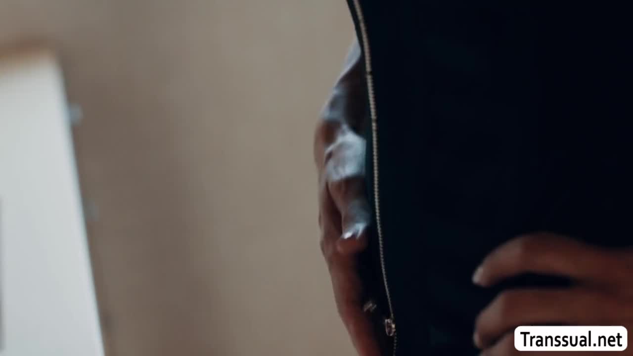 Watch Hot Shemale babe Sofia Sanders gets analed  from behind in the bathroom Shemale Porn Videos | TranSexBig.