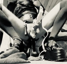 Three Monstercock Anal+ Milking with Magic Wand