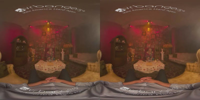 VRBTrans Gifted Brunette And Her Magic Balls VR Porn