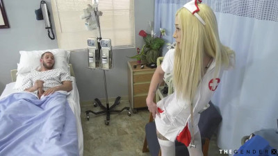 Uniformed ts nurse blown by patient before sex in hospital