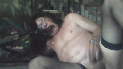 Dirty CD cleaning dildo and anal beads off like good gurl