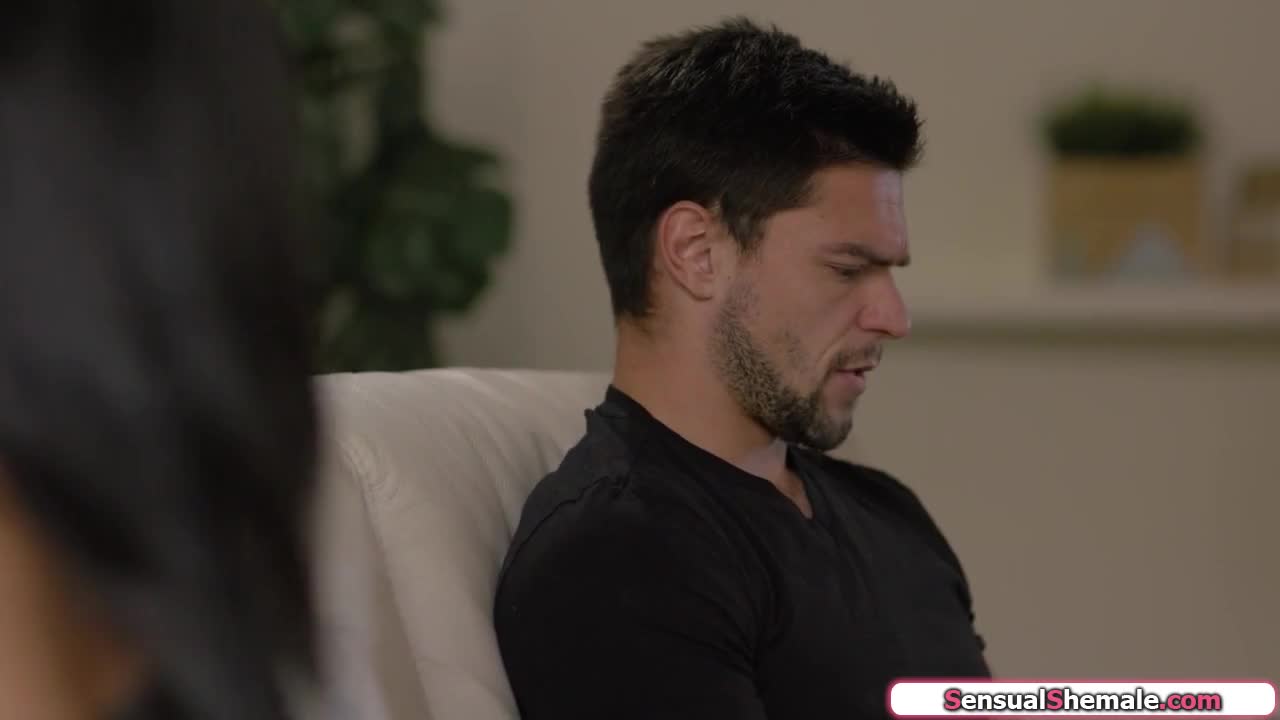 Watch Busty ebony shemale Jexxica Blake barebacks her stepbrother Shemale Porn Videos | TranSexBig.