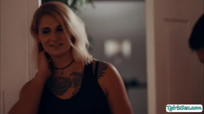 Smalltits TS lets stepbro fuck her ass