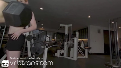 VRBTRANS Fit Morning On The Gym With Hot Redhead Shiri