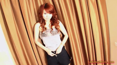Ladyboy Ching Changes Outfit And Jerks Off