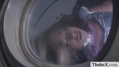 Tranny babe astronaut ass fucked in the spaceship